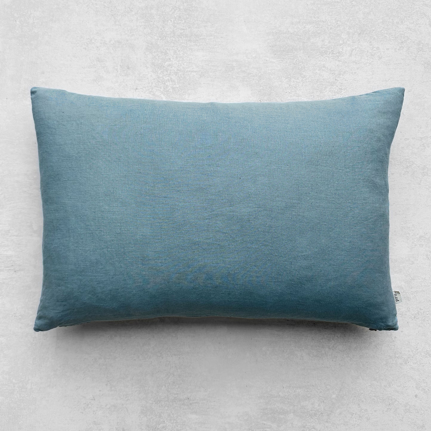 Miller Linen Cushion Duck Egg Blue Lumbar - OEKO-TEX Certified