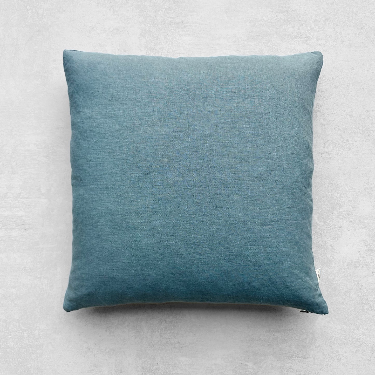Miller Linen Cushion Duck Egg Blue Square - OEKO-TEX Certified