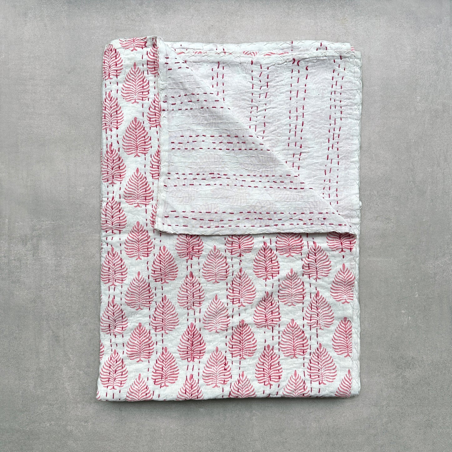 Sample Sale Wood Block Printed Throw