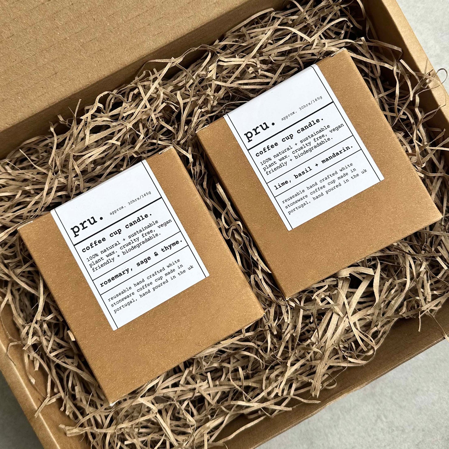 Ivory Coffee Cup Candle Gift Set