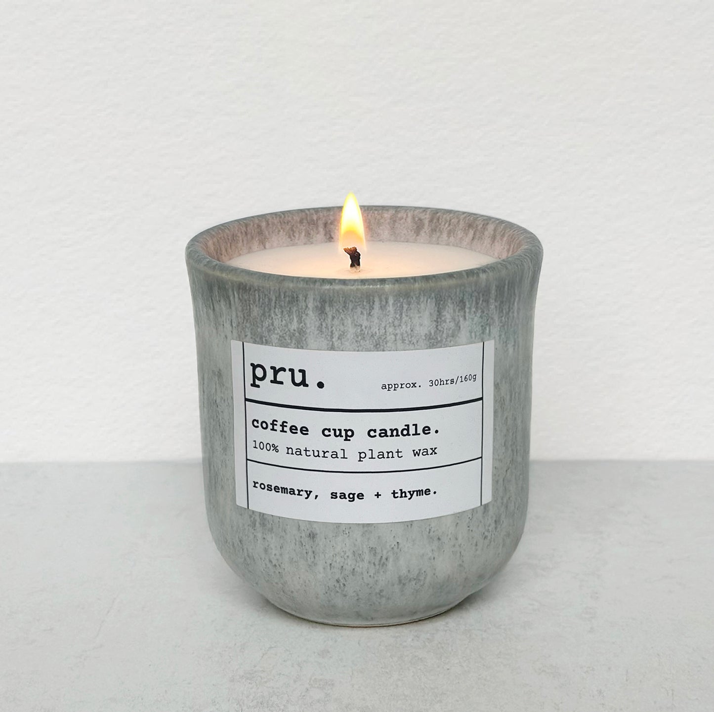 Coffee Cup Candle - Rosemary, Sage + Thyme
