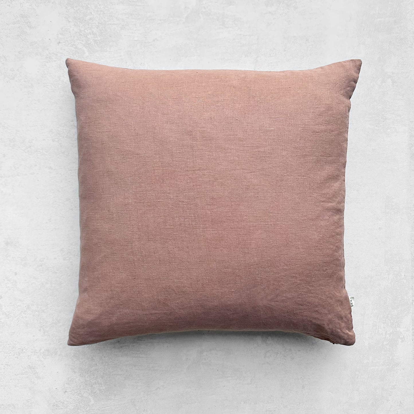 Miller Linen Cushion Faded Blush Square - OEKO-TEX Certified