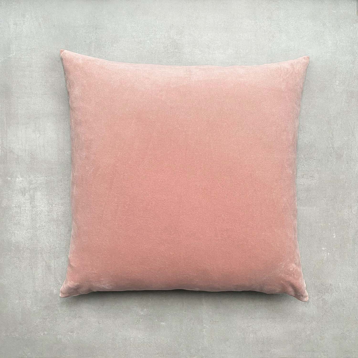 The Velvet And Linen Cushion Pale Pink Prudesign