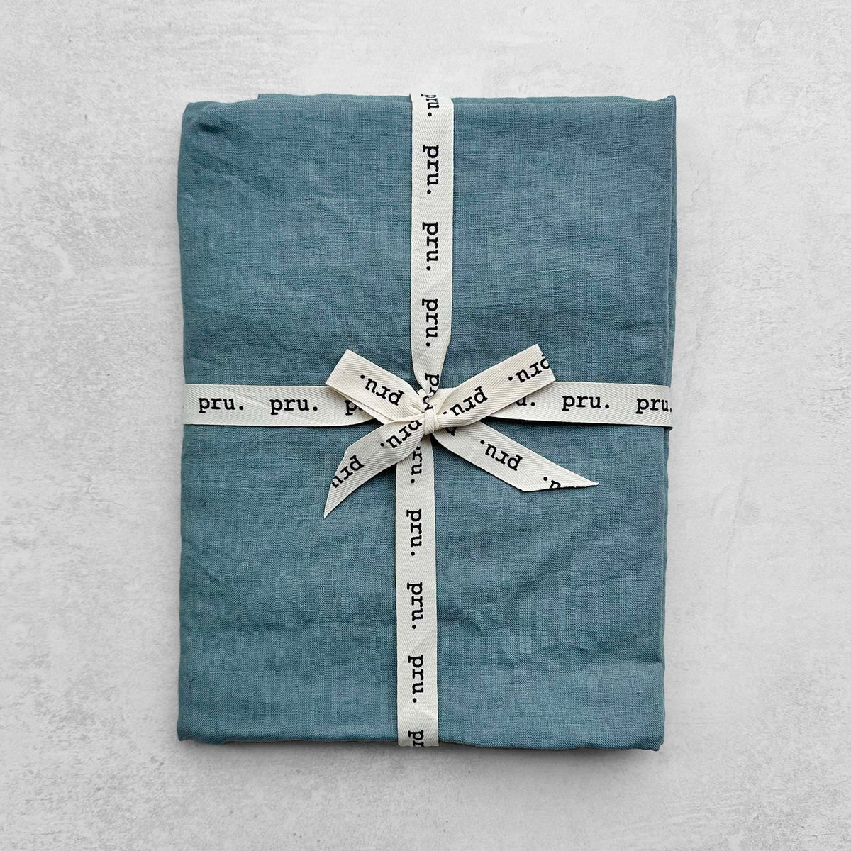 100% Linen Table Runner OEKO-TEX® Certified - Duck Egg Blue