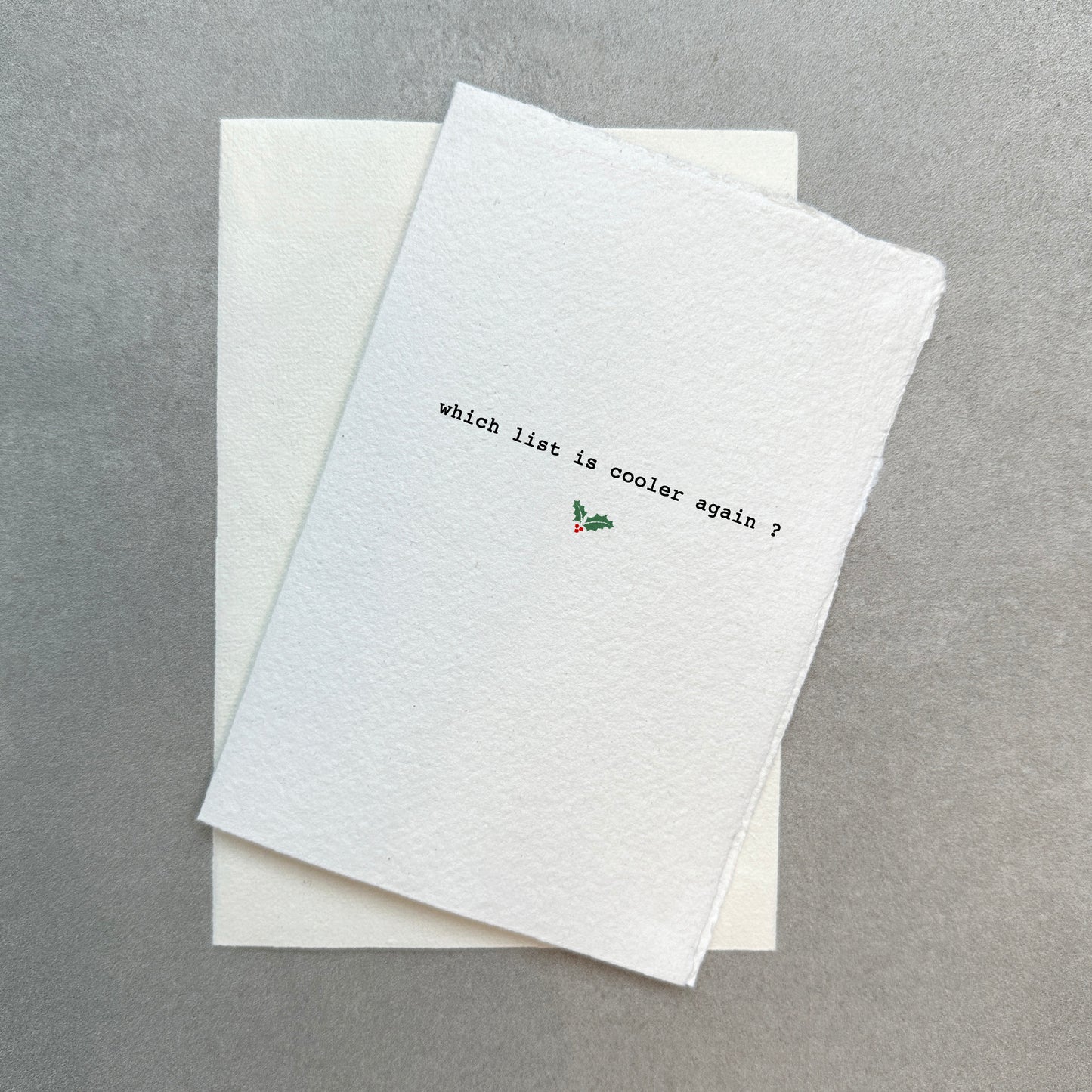 Eco Hand Made Charity Christmas Card