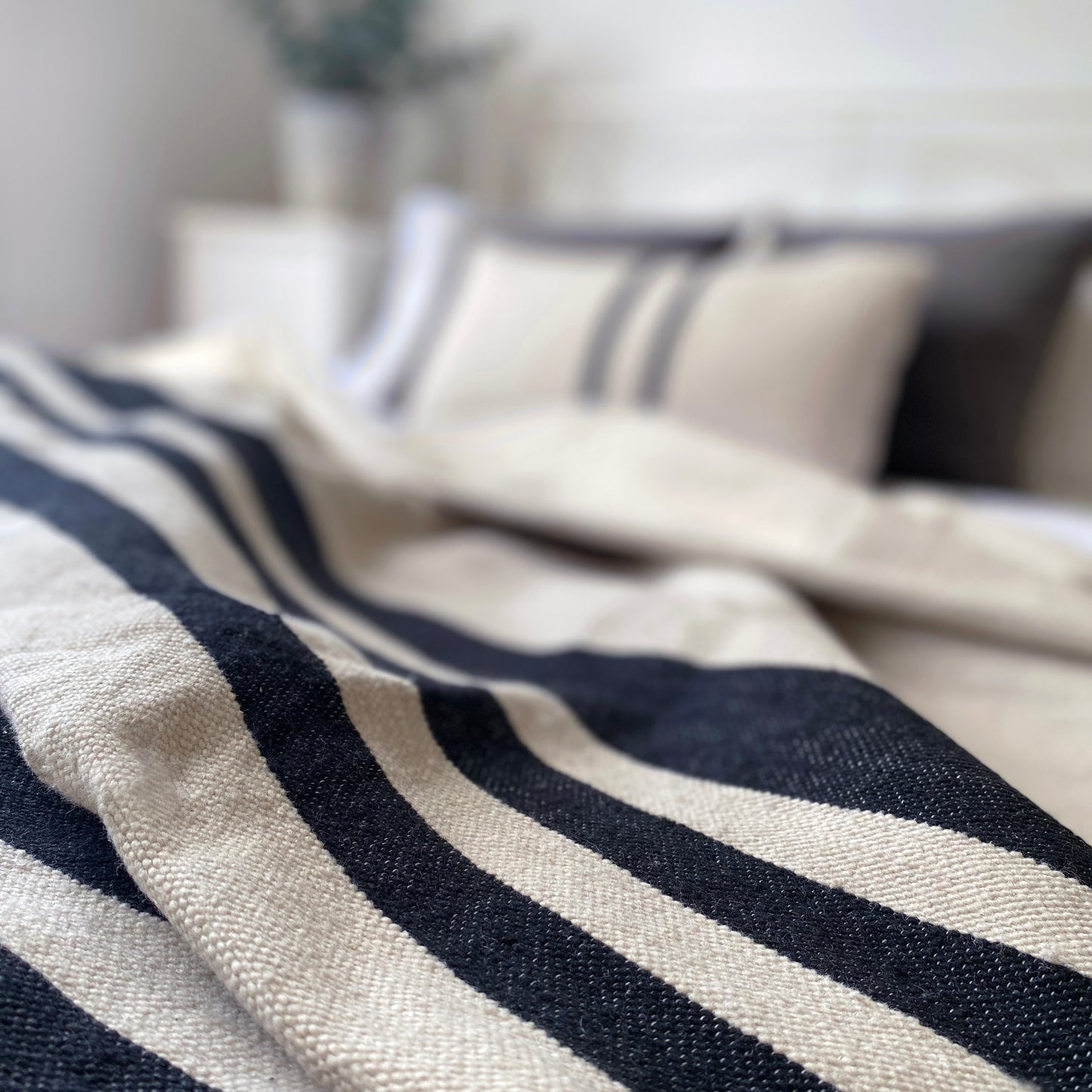 Jago Moroccan Berber Striped Throw