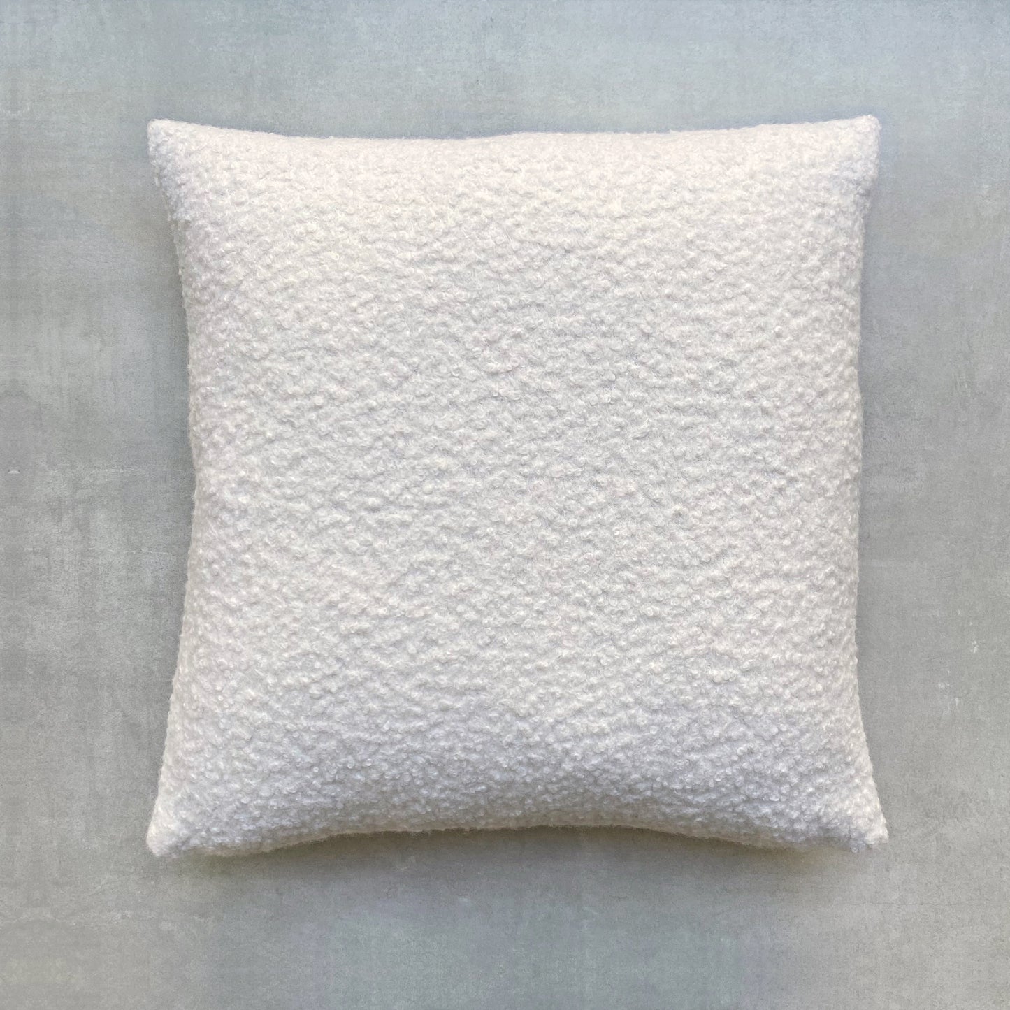 The Bouclé Square Cushion Ivory