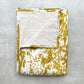 Everly Linen Quilted Throw Mustard Yellow