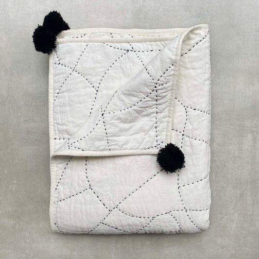 Phoebe Hand Stitched Quilted Throw