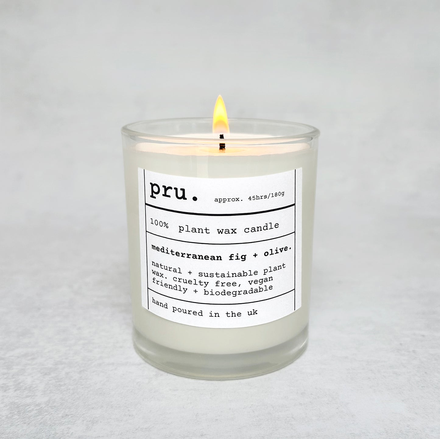 100% Plant Wax Candle - Mediterranean Fig + Olive