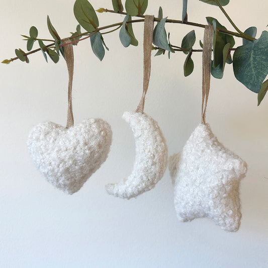 Bouclé Decorations Ivory