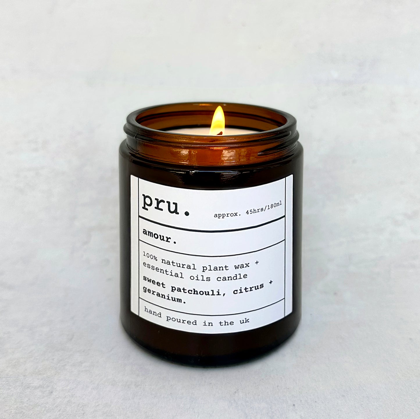 Apothecary 100% Essential Oil Massage Candle - Amour