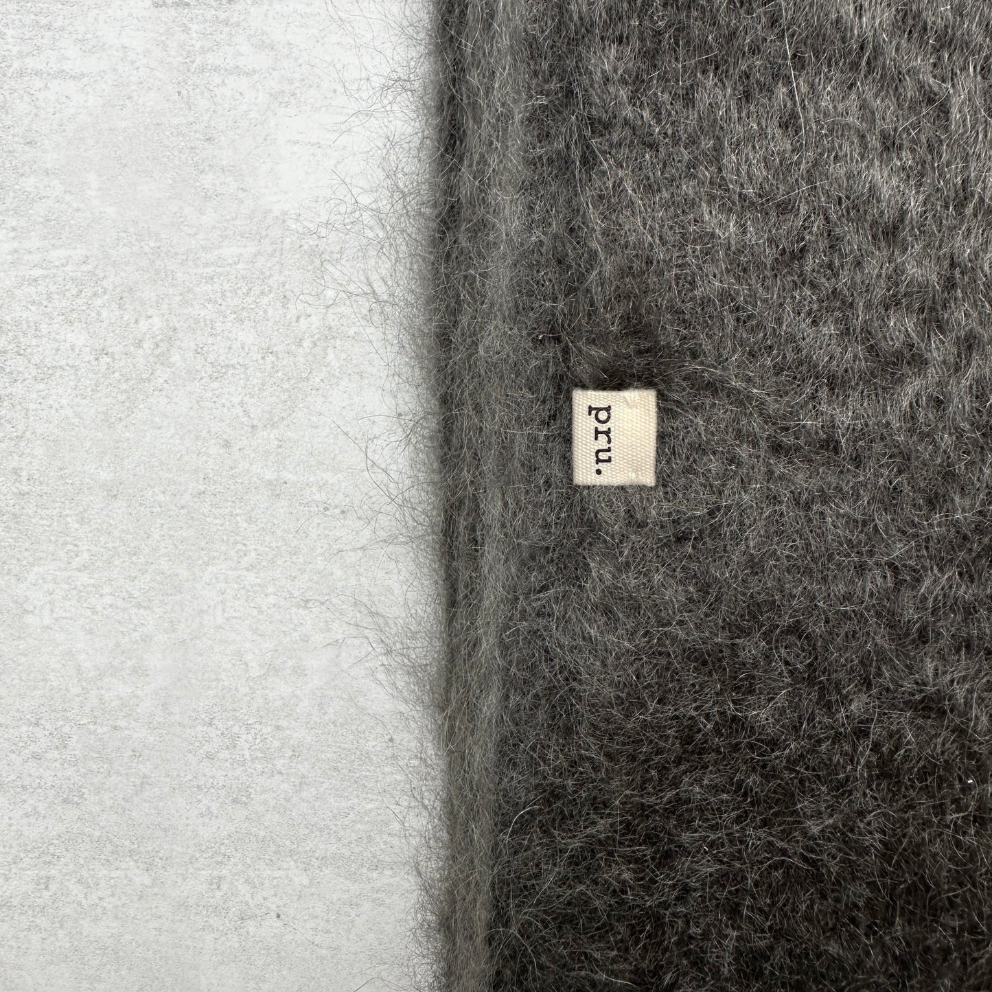 Albie Mohair Blanket Graphite