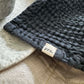 Mya Linen Waffle Blanket Charcoal