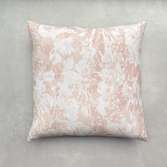Everly Linen Cushion Pale Pink