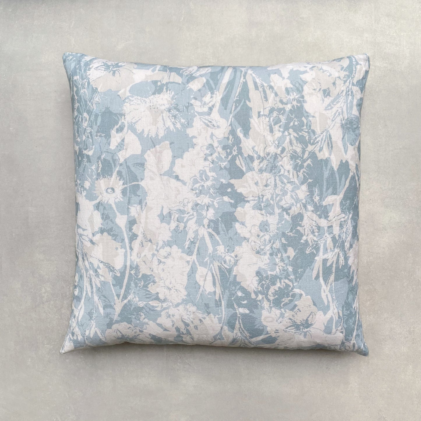 Everly Linen Cushion Duck Egg Blue