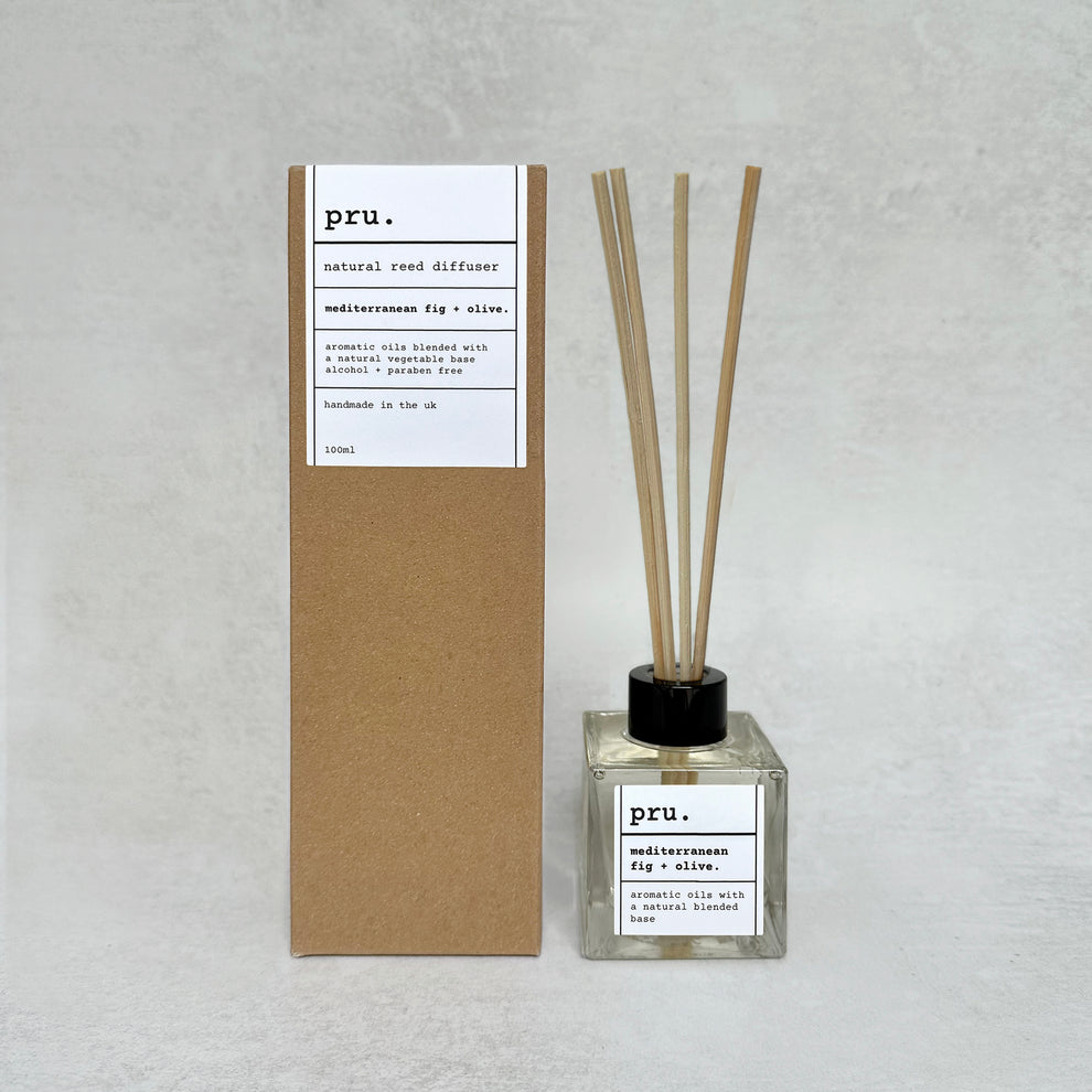 Natural Reed Diffuser Mediterranean Fig + Olive – Prudesign