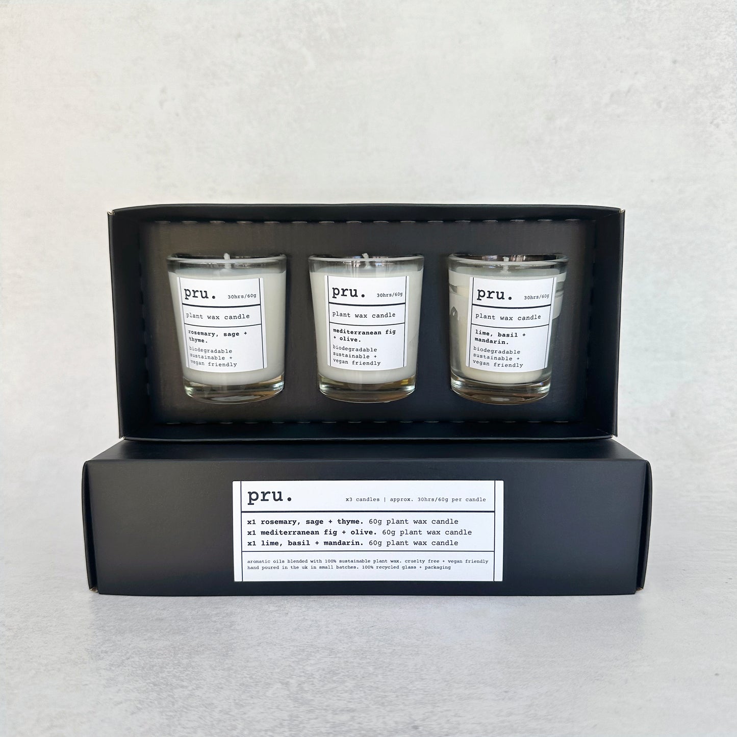 100% Plant Wax Mini Candle Gift Set