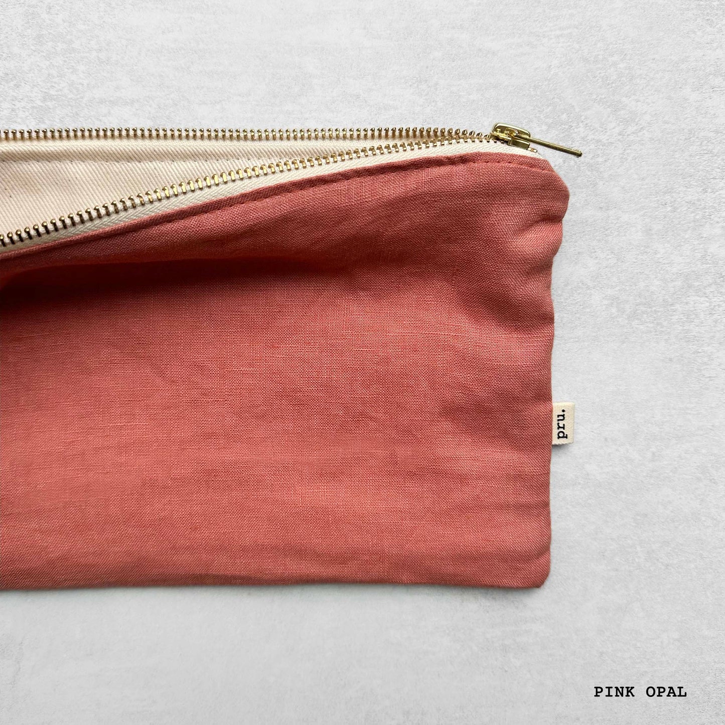 The Linen Pouch Bag - Flat