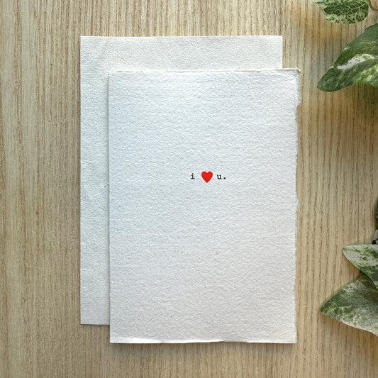 Eco Hand Made Valentines Day Card #1