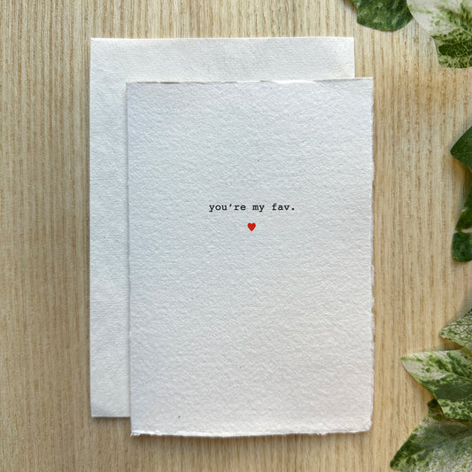 Eco Hand Made Valentines Day Card #6