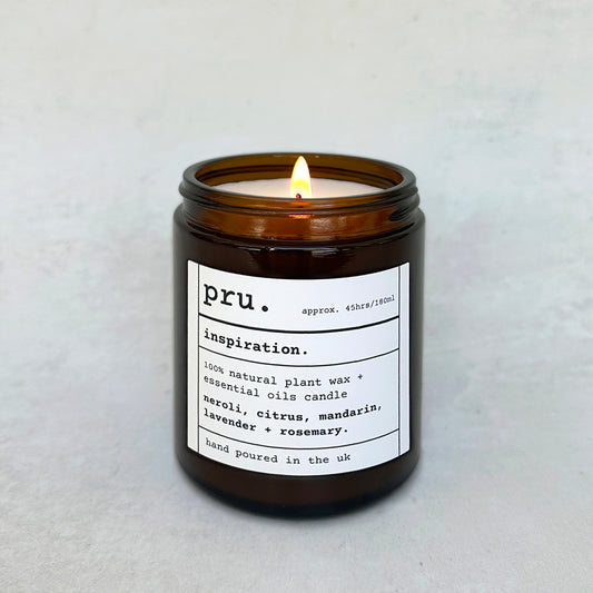 Apothecary 100% Essential Oil Massage Candle - Inspiration