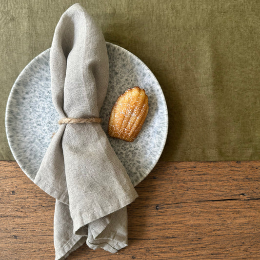 100% Linen Table Runner OEKO-TEX® Certified - Khaki