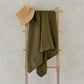 Travel Towel 100% OEKO-TEX® Certified Linen - Khaki