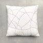 Phoebe Hand Embroidered Linen Cushion Ivory