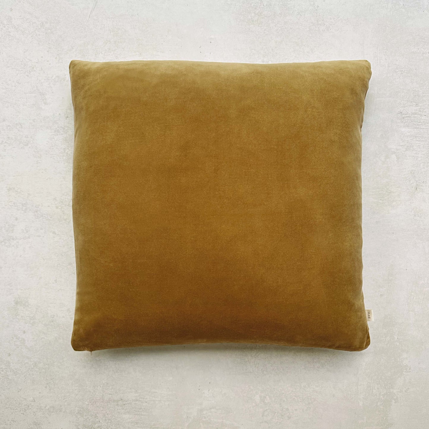 The Velvet And Linen Cushion Dijon Gold