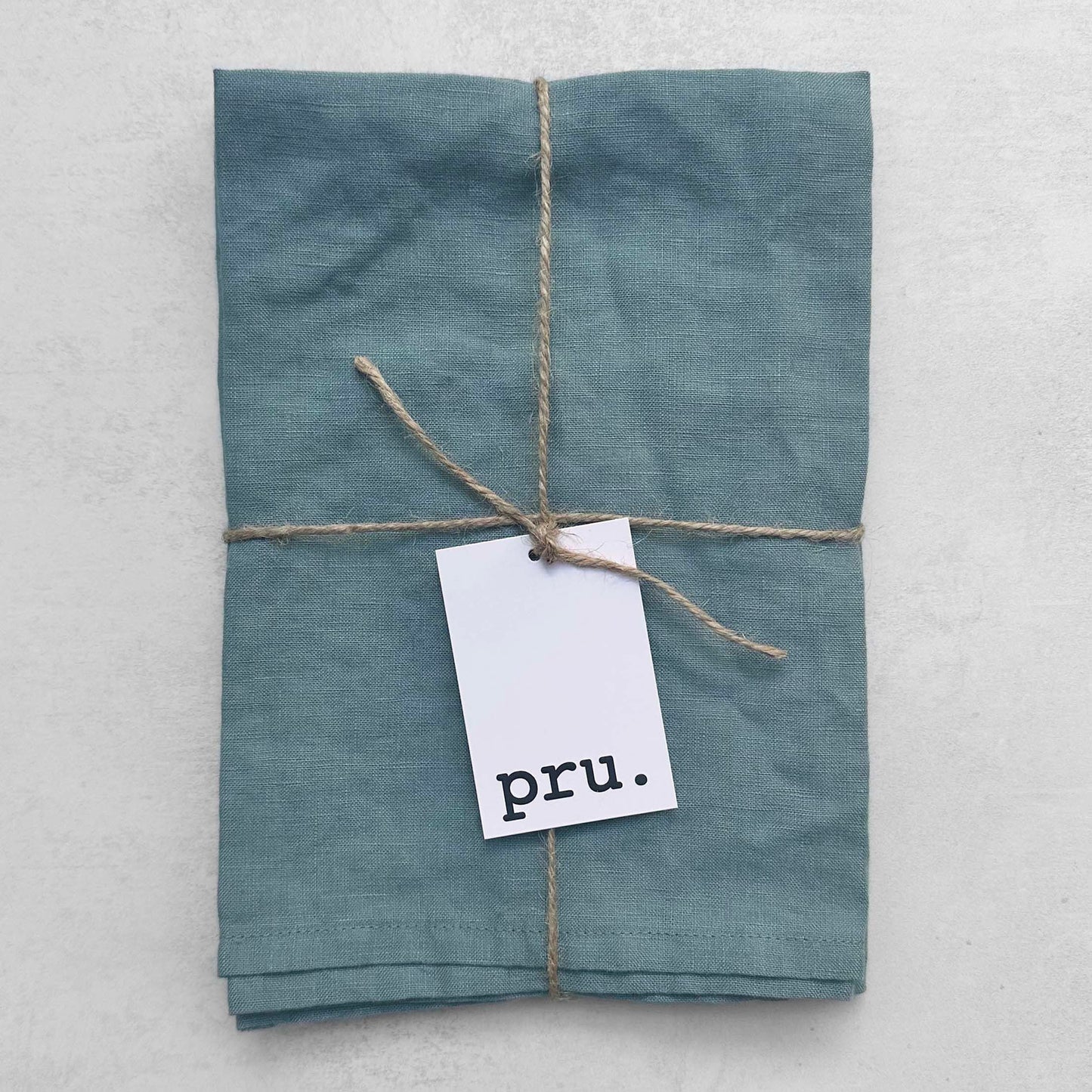 100% Linen Napkins OEKO-TEX® Certified – Duck Egg Blue X2