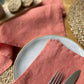 100% Linen Napkins OEKO-TEX® Certified – Pink Opal X2