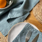 100% Linen Napkins OEKO-TEX® Certified – Duck Egg Blue X2
