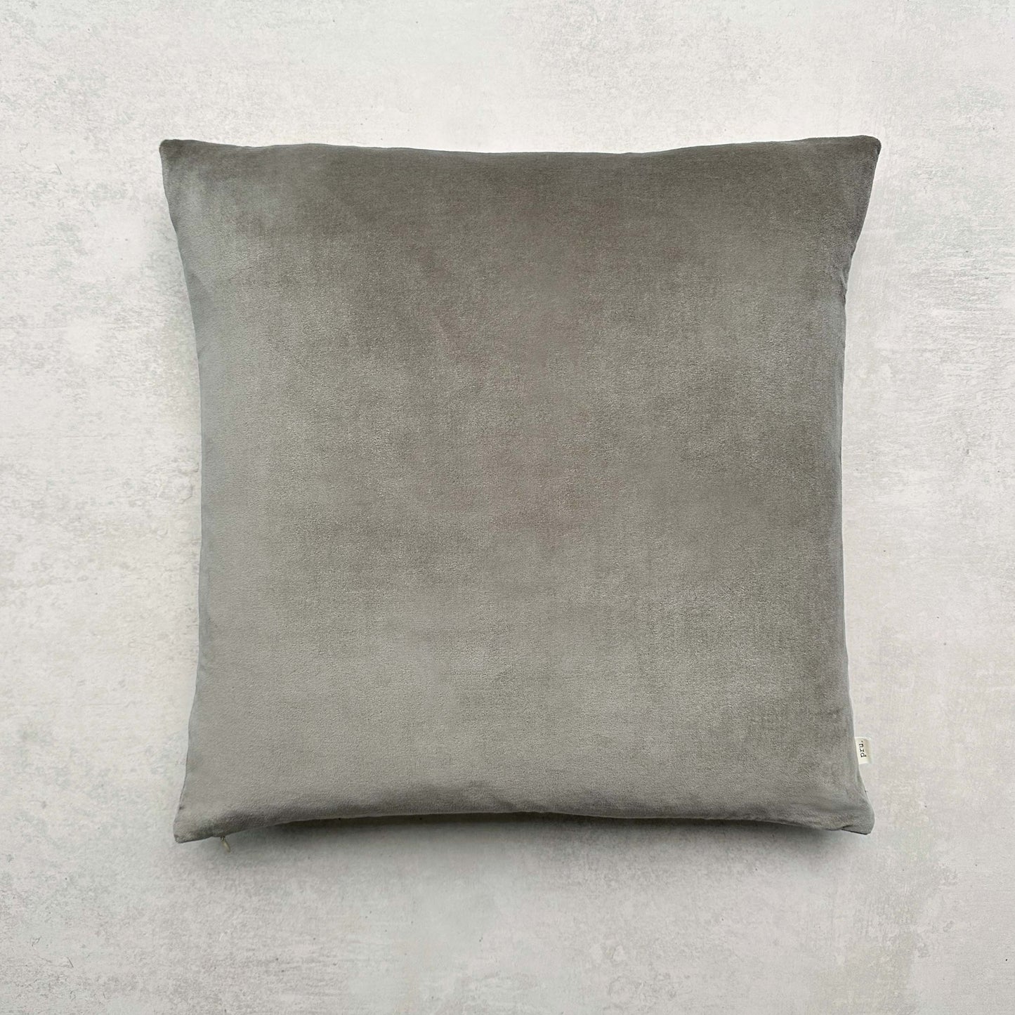 The Velvet And Linen Cushion Mole Grey