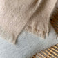 Albie Mohair Blanket Soft Oat