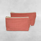 The Linen Pouch Bag - Pink Opal