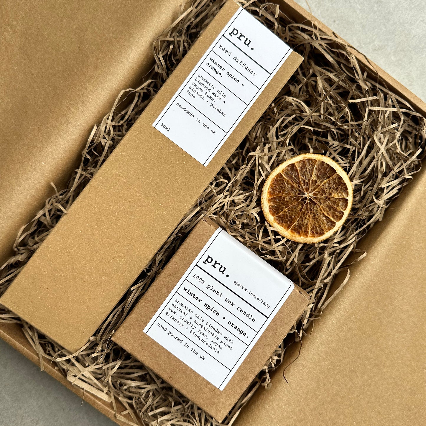 Winter Spice + Orange Candle + Diffuser Gift Set