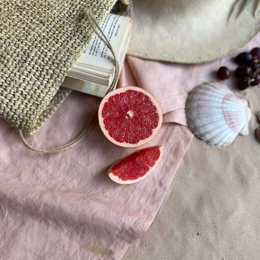 Travel Towel 100% OEKO-TEX® Certified Linen - Pale Pink