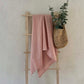 Travel Towel 100% OEKO-TEX® Certified Linen - Pale Pink