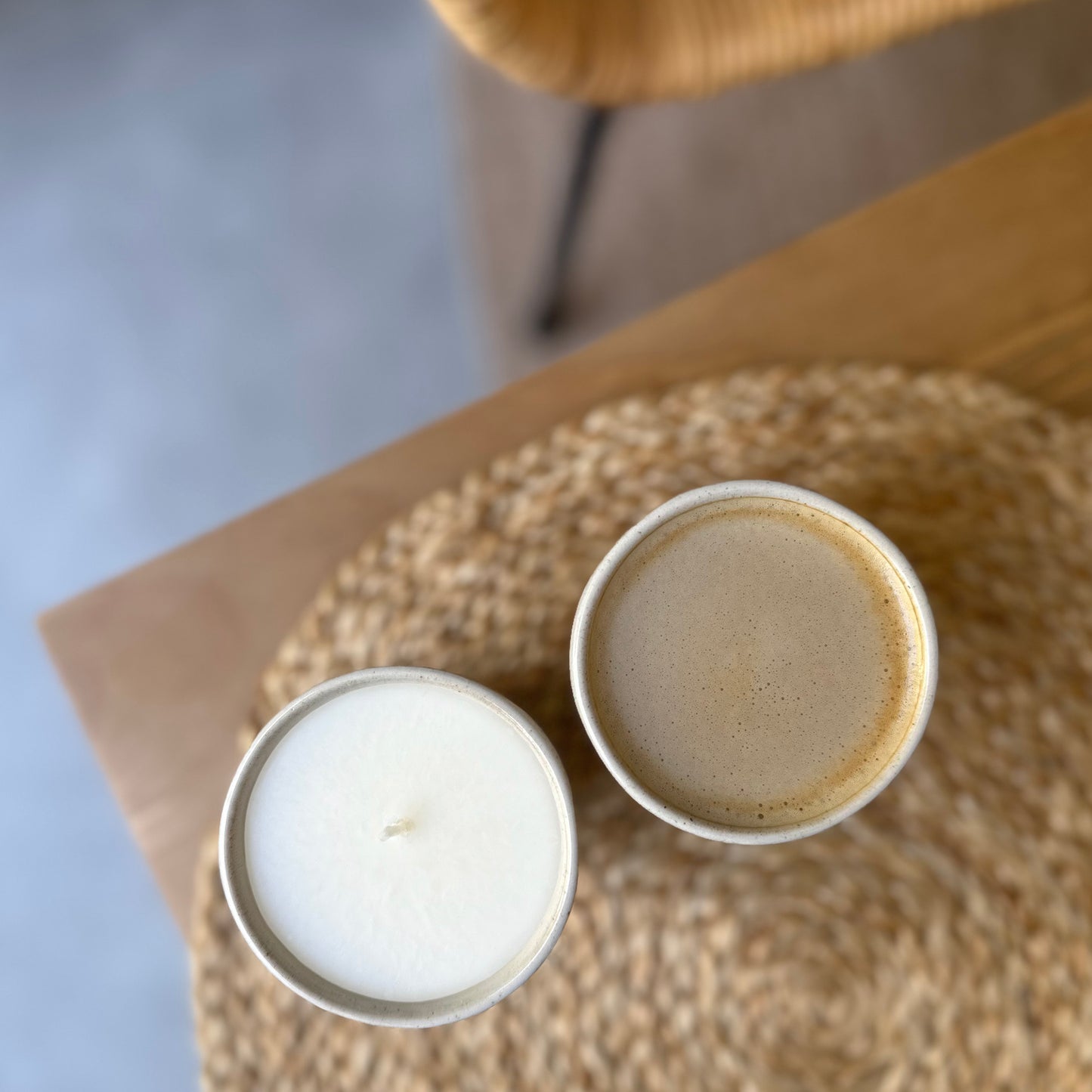 Recycled Wax Coffee Cup Candle - Blonde Amber + Honey