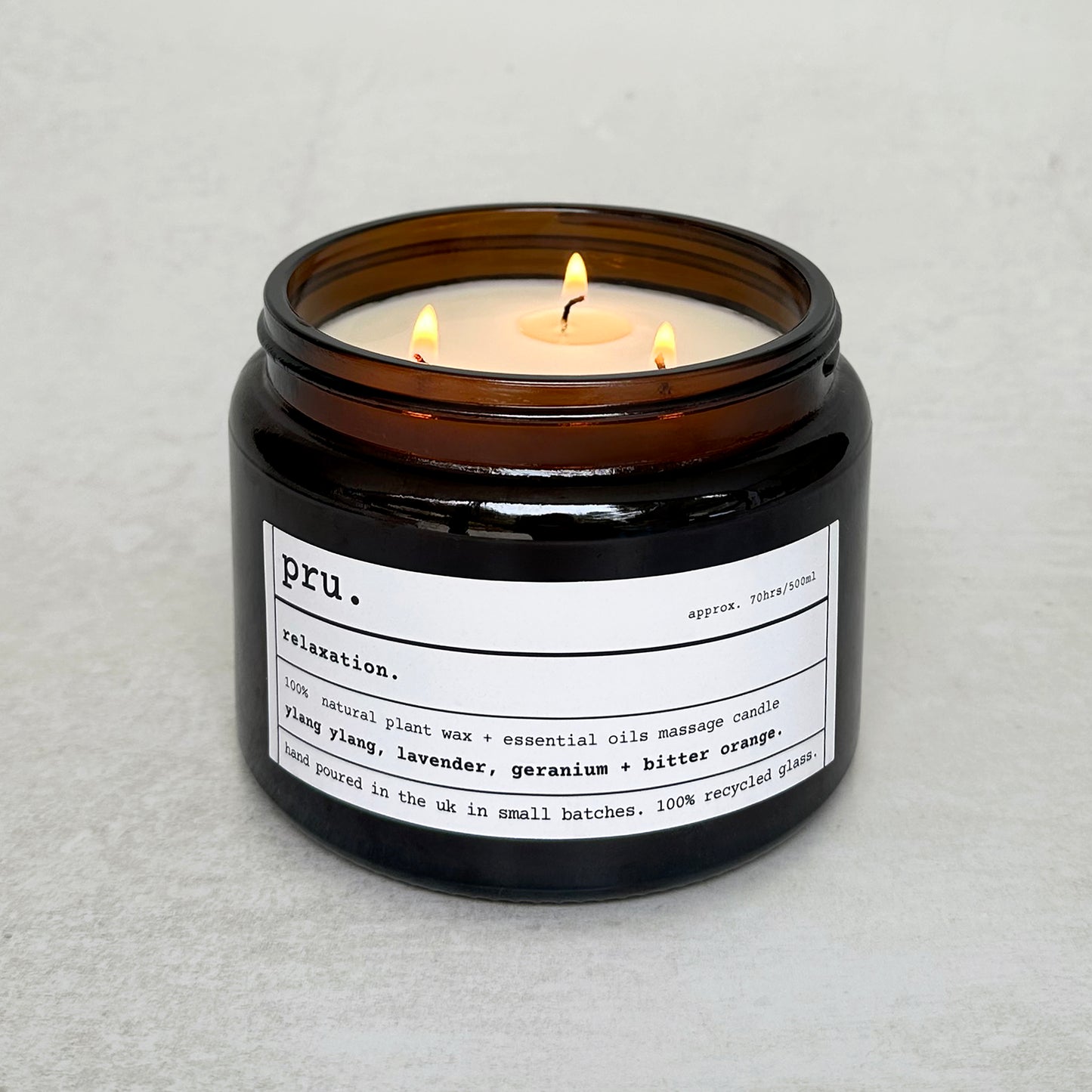 Apothecary 100% Essential Oil Massage Candle - Relaxation