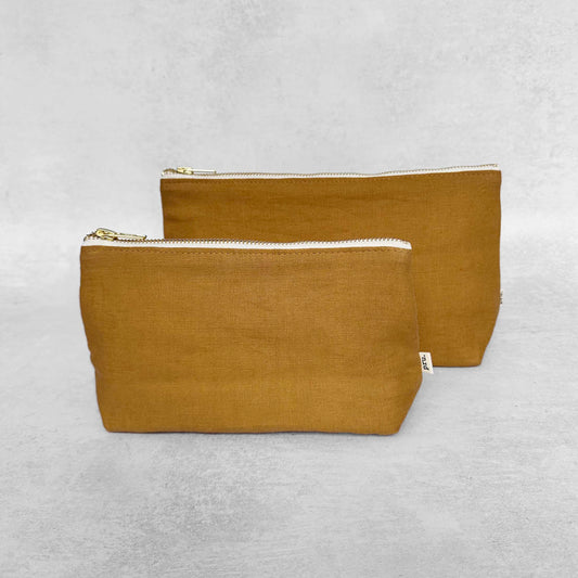 The Linen Pouch Bag - Spice