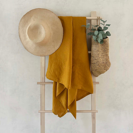 Travel Towel 100% OEKO-TEX® Certified Linen - Spice