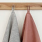 100% Linen Tea Towels OEKO-TEX® Certified – Faded Blush + Stripe