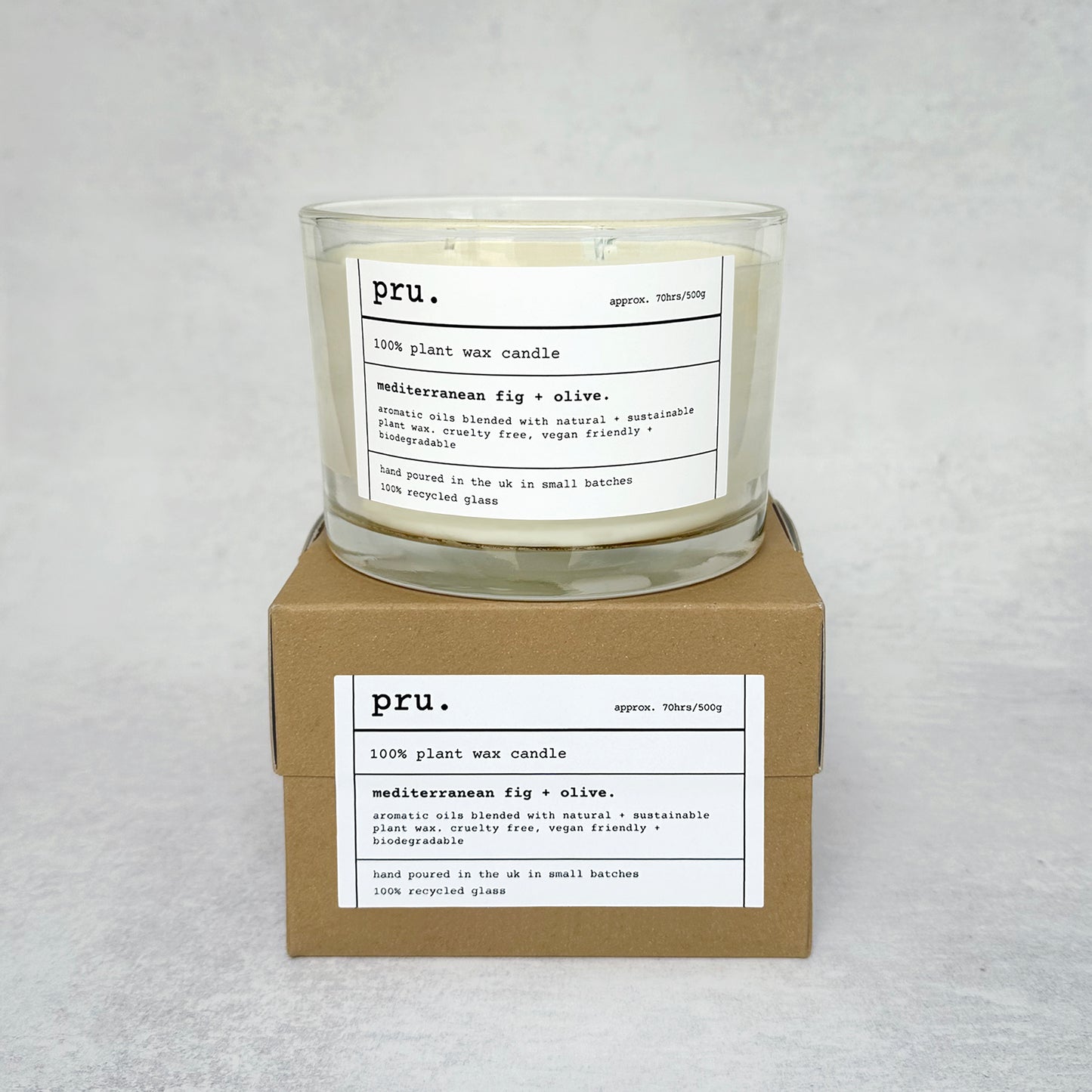 Three Wick Candle - Mediterranean Fig + Olive