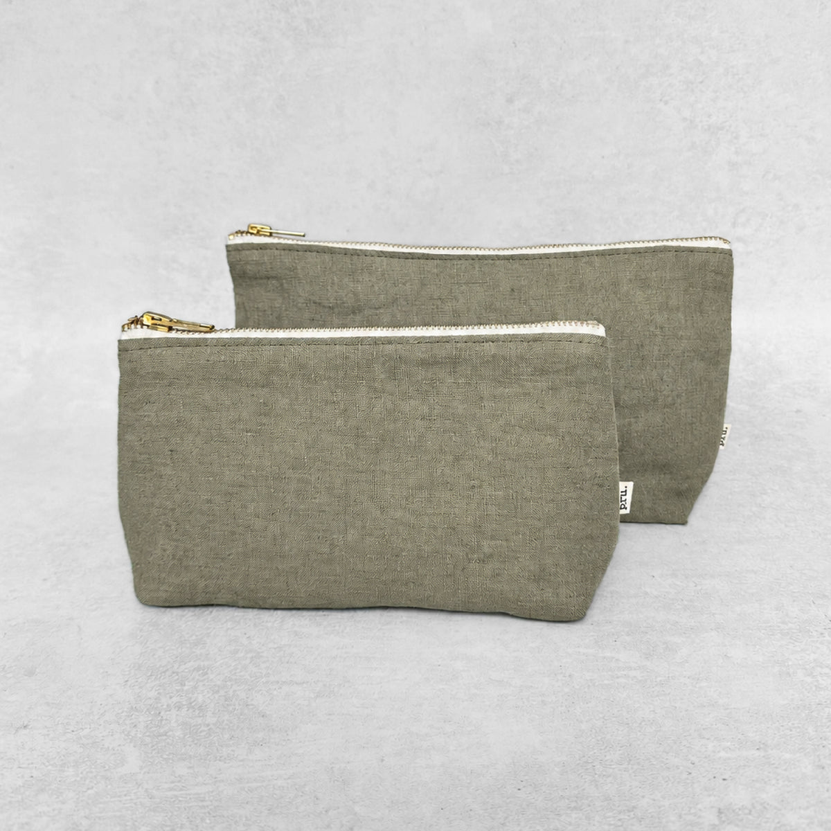 The Linen Pouch Bag - Sage Green