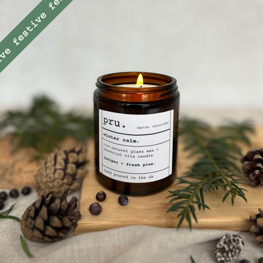 Apothecary 100% Essential Oil Massage Candle - Winter Calm