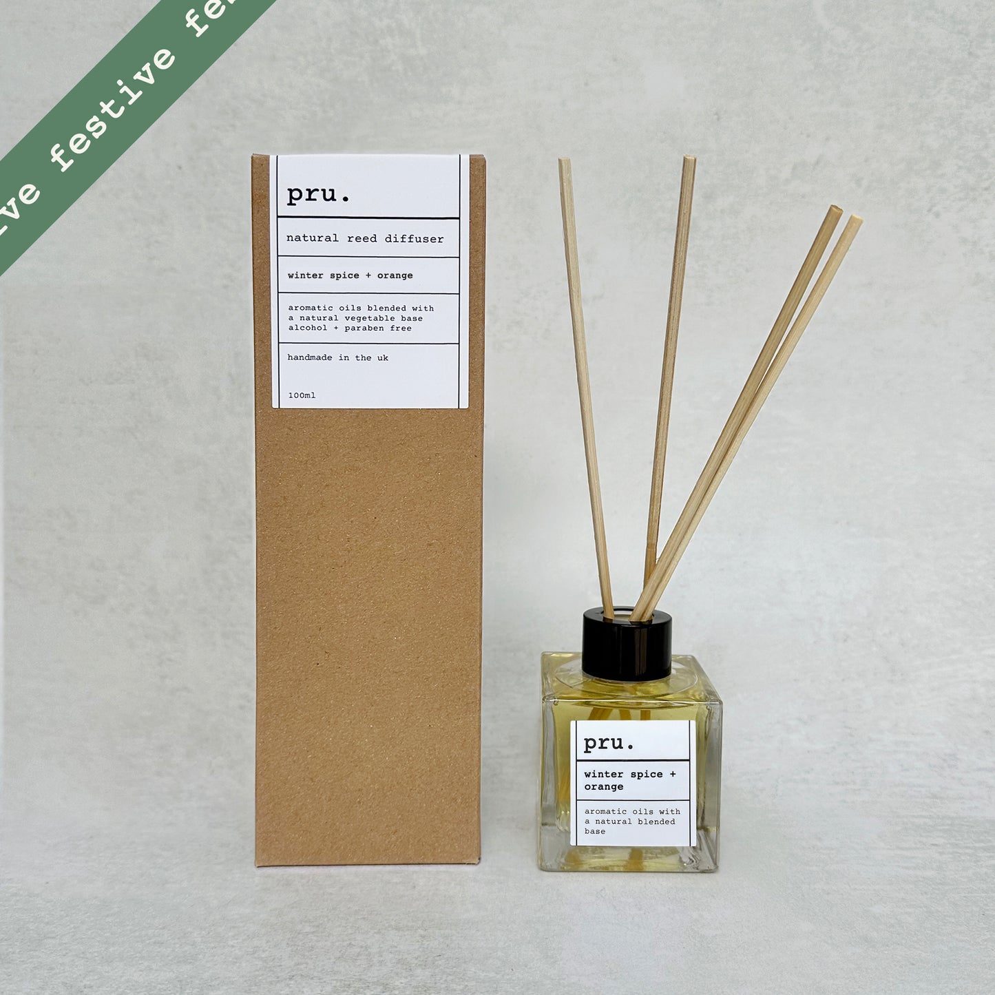 Natural Reed Diffuser Winter Spice + Orange