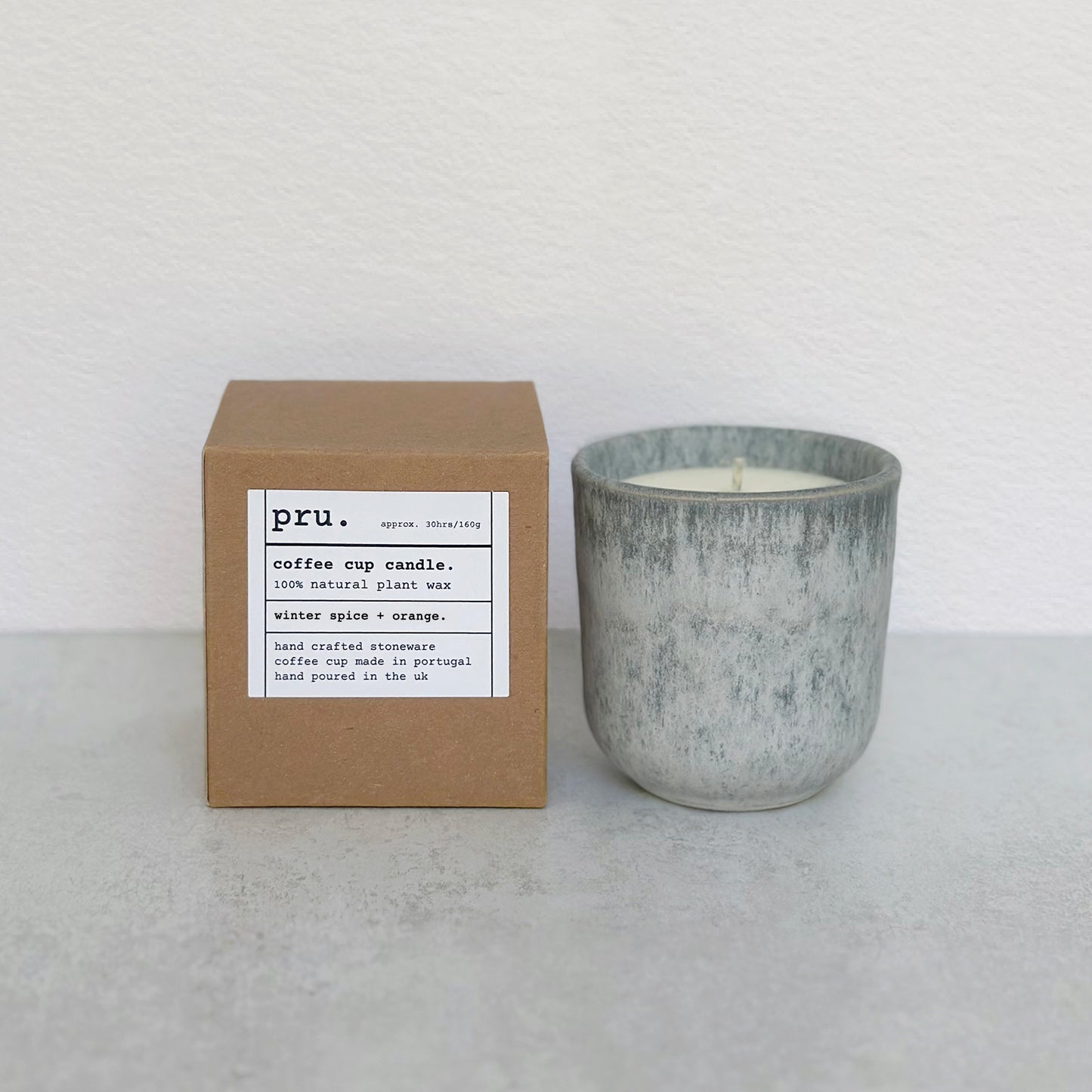 Coffee Cup Candle - Winter Spice + Orange