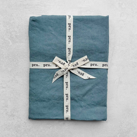 100% Linen Tablecloth OEKO-TEX® Certified - Duck Egg Blue